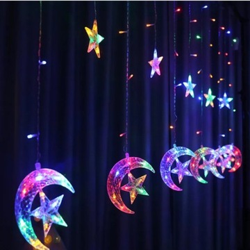 СВЕТОДИОДНЫЕ СВЕТИЛЬНИКИ ШТОРЫ MOON STARS 2.5M 138LED