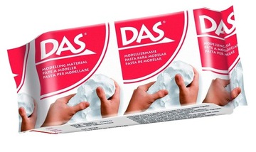 Пластилин для лепки - DAS - белый, 150 г.