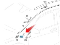 фото thumb №1, Кліпса кронштейн захист декоративної mercedes w246