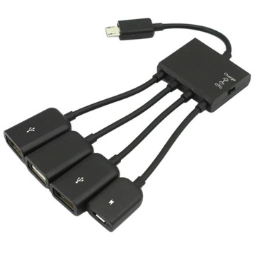 С функцией зарядки переключателя OTG Micro-USB HUB One Drag Four Mobile Phone