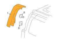 фото thumb №7, Hummer h3 06-10r молдинг кровельная защита корпус молдинг zew. стойка d правая