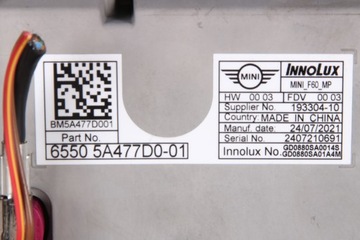 фото thumb №10, Mini f55 f56 f57 lci монитор экран дисплей навигация 8,8" cid 5a477d0