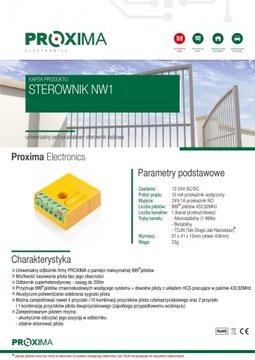 Приемник NW1 для радиоконтроллера BENINCA ARC, замена