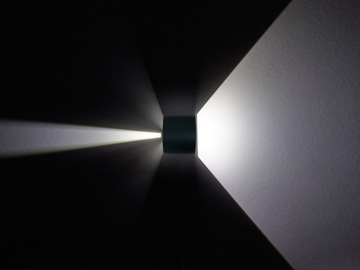 ФАСАДНЫЙ СВЕТИЛЬНИК LED НАСТЕННЫЙ СВЕТИЛЬНИК 2X3W ЧЕРНЫЙ