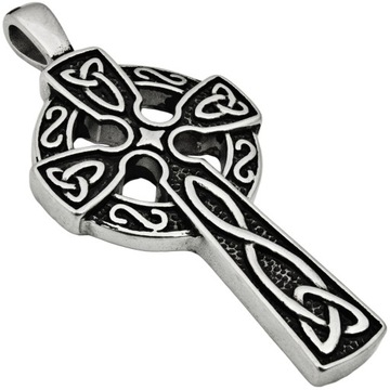 Мужской кулон Celtic Christian CROSS, ХИРУРГИЧЕСКАЯ СТАЛЬ 316L