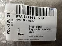 фото thumb №7, Skoda karoq nu спойлер задній правий 57a827932041 лівий 57a827931041