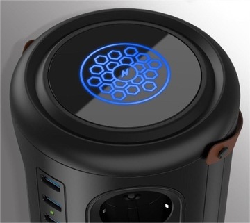 Беспроводное зарядное устройство Power Strip Cube 12 розеток 4 USB 1 USB-C