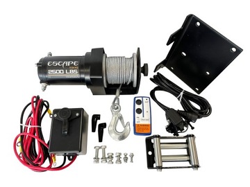 Лебедка Escape 2500ES 1134 кг ATV QUAD, стальной трос, беспроводной пульт дистанционного управления