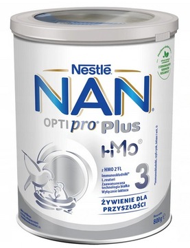 5x Mleko modyfikowane NAN 3 Optipro Plus 800g