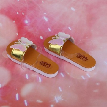 Fashion 1/3 Ball Jointed Girl Doll Sandals Gold