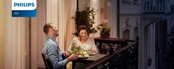 Настенный светильник LED для сада Philips Skua черный фасад E27
