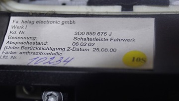 фото thumb №16, Панель перемикачів dekor середній vw phaeton 3d0959676j 3d0959676j