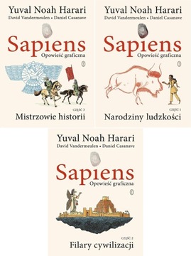 ГРАФИЧЕСКАЯ ИСТОРИЯ SAPIENS 1+2 +3 РОЖДЕНИЕ + СТОЛБЫ + ЧЕМПИОНЫ
