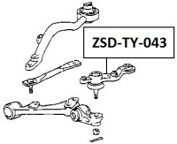 фото thumb №2, Шаровая опора рычага lexus is200/300 99- перед левый
