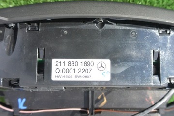 фото thumb №9, Панель кондиціонера решітка повітропровід середня mercedes w211 рестайлінг e-klasa kpl