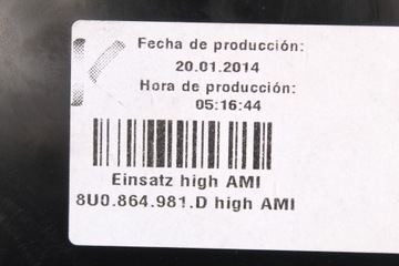 фото thumb №7, Audi q3 8u бардачок туннеля подлокотника 8u0864981a 2015r