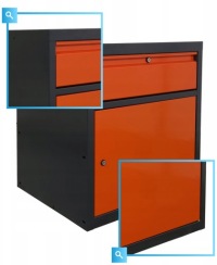 Прочный металлический стол для гаража 210x68x83 см P-2124