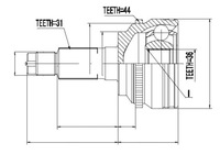 фото thumb №2, Mazda gd552560xb шарнір зовнішній