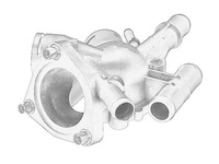 фото thumb №5, Корпус термостата renault laguna i, esc