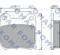 фото thumb №1, Fomar тормозные колодки тормозные opel omega/