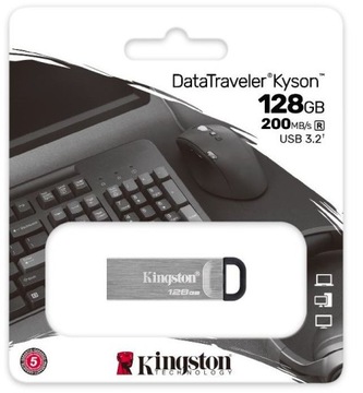 Pendrive Kingston Kyson USB 3.2 128GB Win MAC_OS
