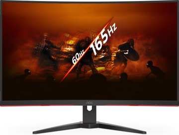Игровой монитор 32 ДЮЙМА AOC Gaming 165 Гц 1 мс QHD 1440p VA ИЗОГНУТЫЕ ДИНАМИКИ
