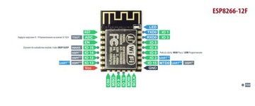 Moduł ARDUINO WiFi ESP8266 ESP-12F