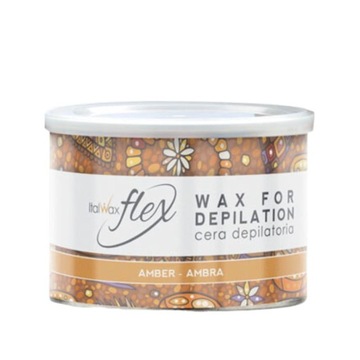 ItalWax FLEX Янтарный воск в банке 400мл ДЕПИЛЯЦИЯ