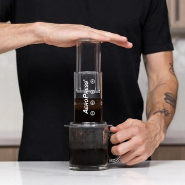 AeroPress Clear Zaparzacz do kawy Zestaw ORYGINALNY