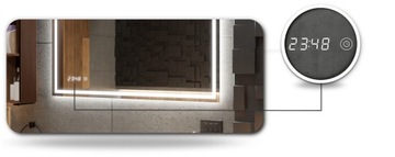 Lustro podświetlane łazienkowe LED 140x60cm BOSTON