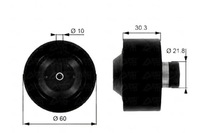 фото thumb №1, Gates ролик направляющая ремень volvo c30 s40 ii s80