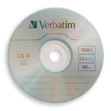 Диски VERBATIM CD-R Extra Reliable, 700 МБ, 25 шт.