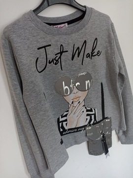 СВИТШОТ JUST MAKE, СЕРЫЙ 12 - 152 весна