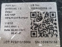 фото thumb №11, Bmw 2 g42 2023 з передній бампери