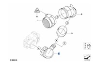 фото thumb №12, Bmw e46 z3 m54 шланг гумовий витратомір оригінальний номер