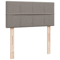 фото thumb №10, Vidaxl кровать kontynentalne з materacem, taupe, ткань, 80x200 cm
