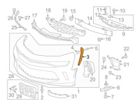 фото thumb №1, Кронштейн крыла chevrolet camaro 16- 84021313