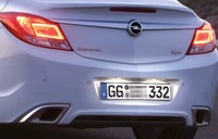 фото thumb №14, Подсветка номерного знака регистрационный led opel astra h 3 iii j iv vectra c