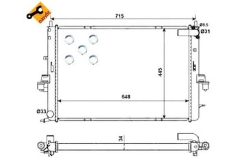 фото thumb №8, Nrf 55319 радиаторов, система охлаждение двигателя