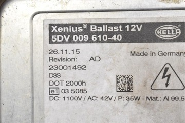 фото thumb №8, Преобразователь ксенон ксенон левая hella 5dv009610-40 jaguar xe x760 14-19