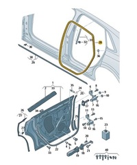 фото thumb №1, Прокладка двері зад внутрішня ліва audi q8 sq8 rsq8 оригінал od aso