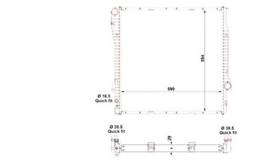 фото thumb №11, Nrf радіаторів двигуна радіаторів двигуна 55329
