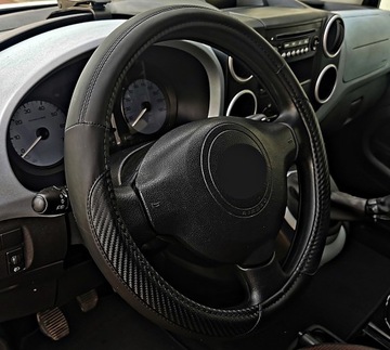 Pokrowiec na kierownice Opel Astra G H J K Corsa Meriva Mokka skóra karbon