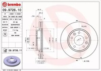 фото thumb №2, Brembo диски+ гальмівні колодки перед kia carnival ii 274mm
