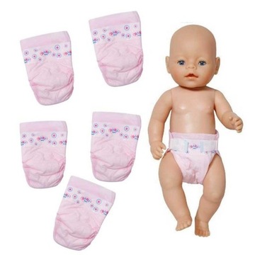 ПОДГУЗНИКИ ДЛЯ BABY BORN КУКЛЫ ДЛЯ ИГР, 5 ШТ!!!!