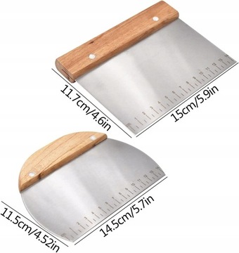 METALOWA SKROBKA DO TORTU ŁOPATKA SZPATUŁKA 15cm