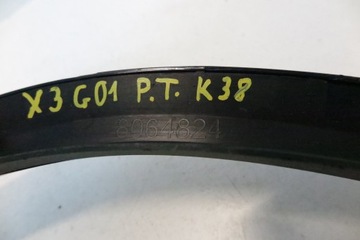 фото thumb №12, Планка защита накладка крыльев правый зад bmw x3 g01 м-пакет 8064824