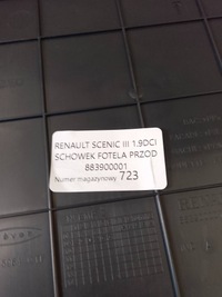 фото thumb №8, Renault scenic iii бардачок сидіння перед 883900001