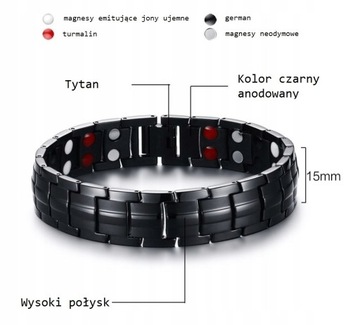 ЭЛЕГАНТНЫЙ МАГНИТНЫЙ ТИТАНОВЫЙ БРАСЛЕТ + КОРОБКА