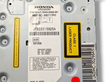 фото thumb №8, Радіо автомобільні honda cr-v 3 re6 2009 39541-swa-e020-m1